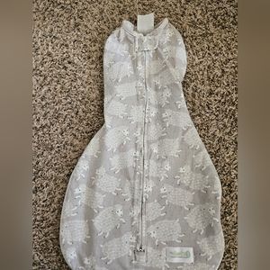 Jumping sheep woombie grow with me swaddle